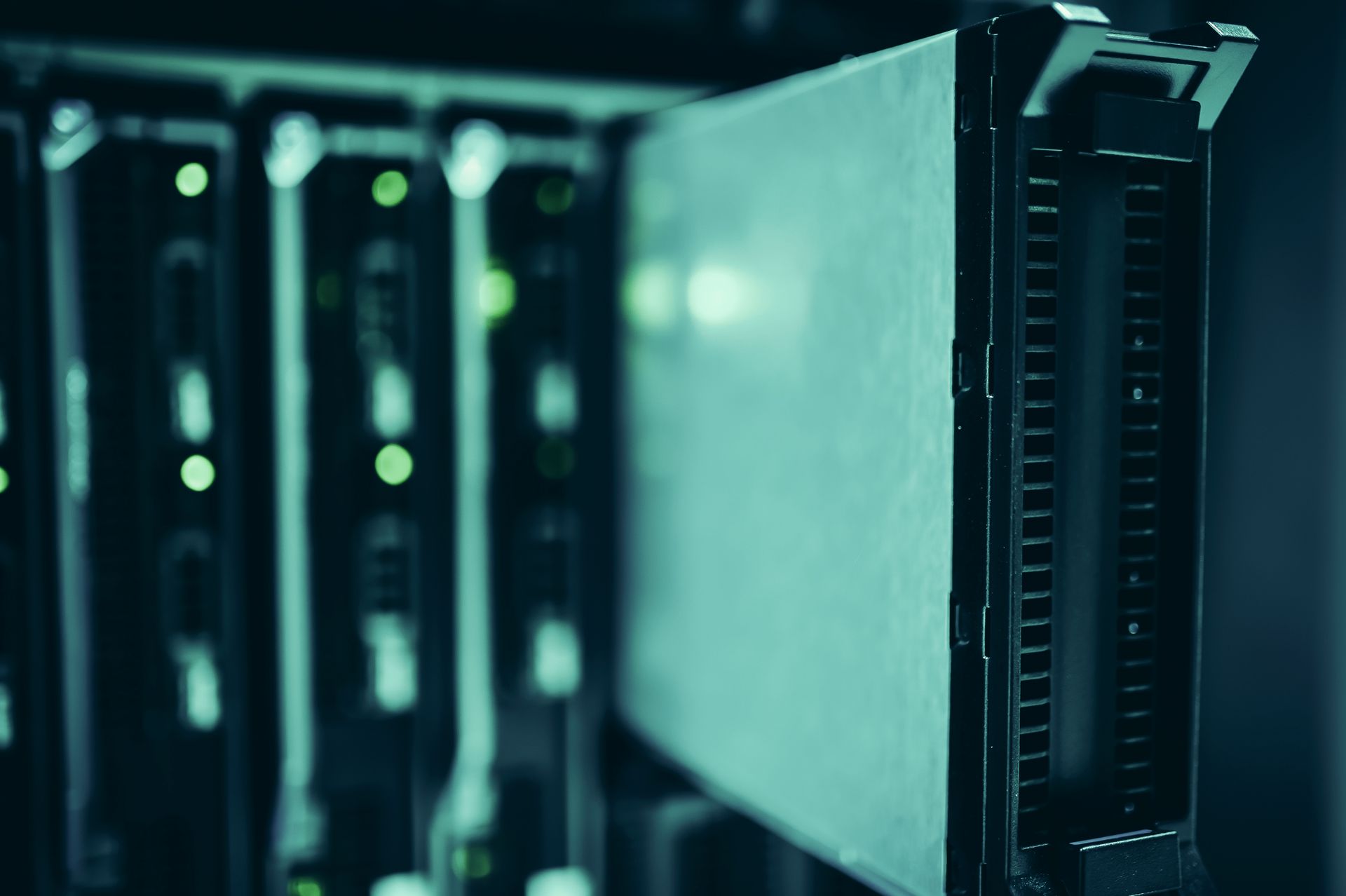Server racks in a modern data center